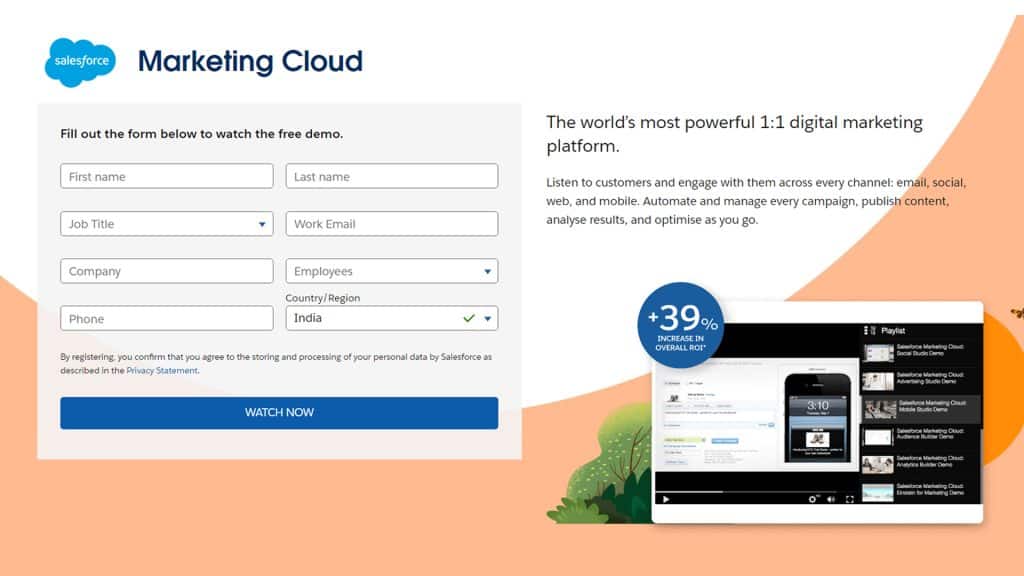 Salesforce Marketing Cloud Customer Engagement