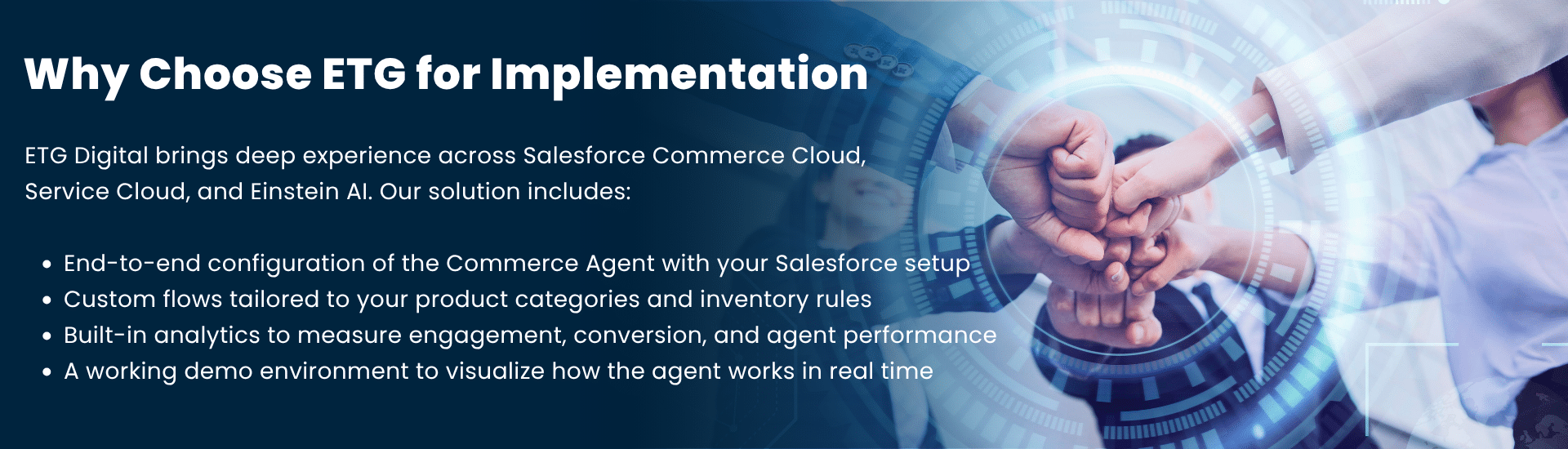 Why Choose ETG Digital for Commerce Agent Implementation