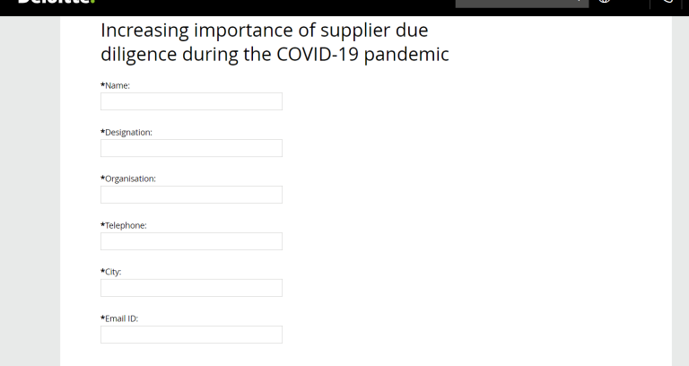 Increasing Importance of supplier due diligence